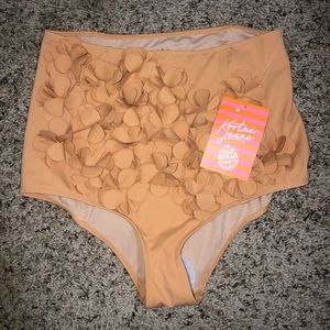 Kortni Jeane 3D floral swim bottoms